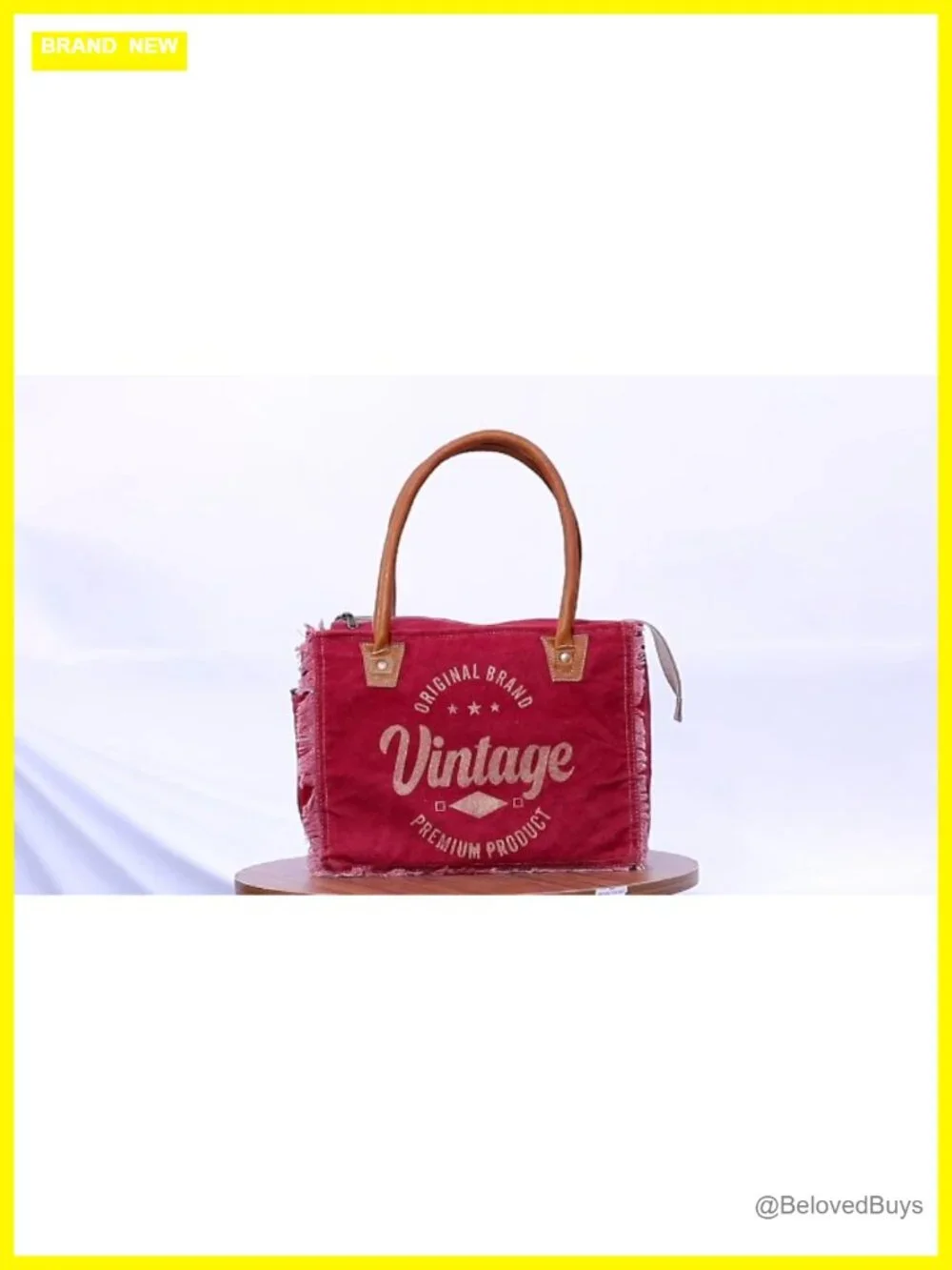 Canvas Tote Bag with Leather Handles, Shoulder Bag, Beach Bag, Travel &